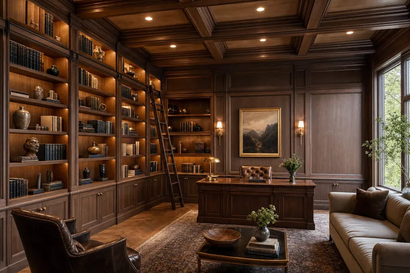 Custom built-in millwork from a Queens home addition and remodel project