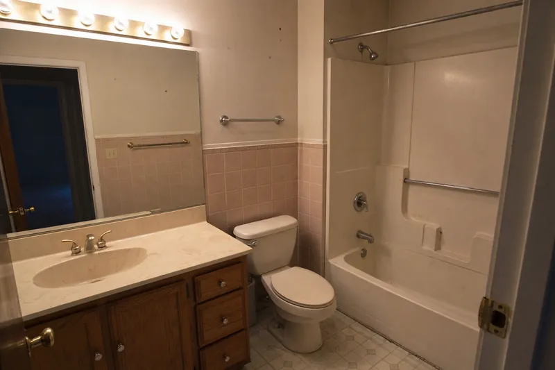 Dated Queens bathroom before renovation