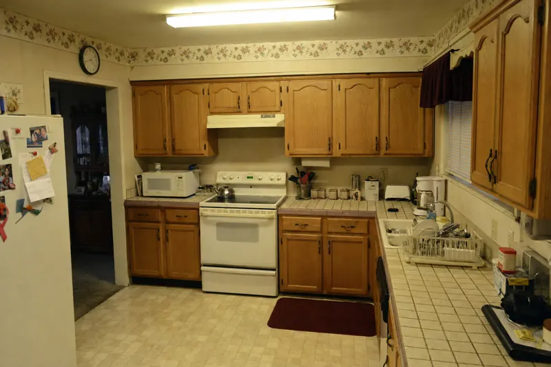 Dated Queens kitchen before renovation